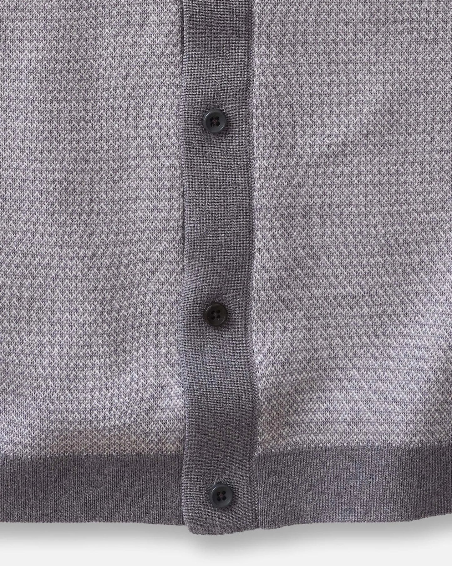 The Nichols Polo in Heather Grey Birdseye Merino