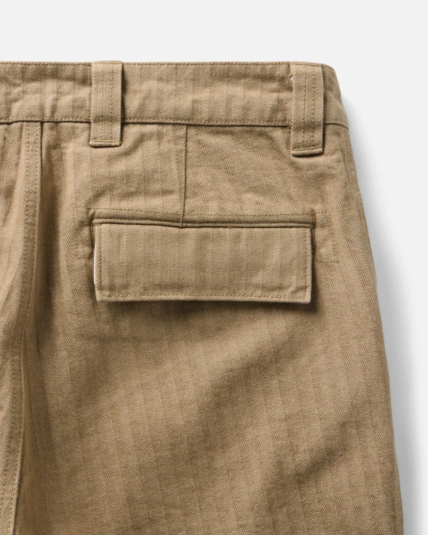 The Emlen Pant in Khaki Herringbone