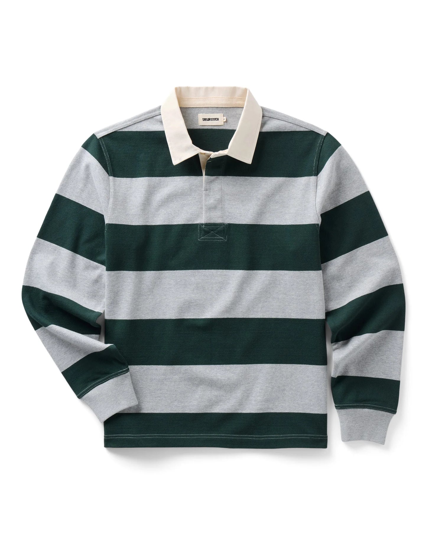The Rugby Shirt in Dark Forest Stripe