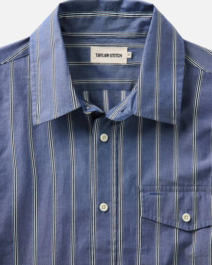 The Quincy Shirt in Bay Stripe