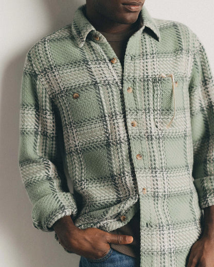 The Cutter Overshirt in Sage Plaid