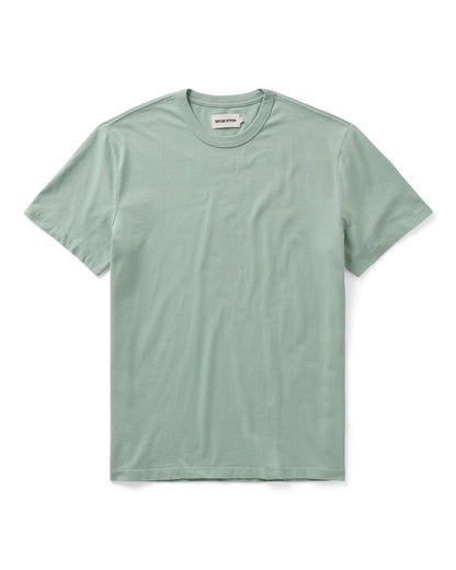 The Regenerative Cotton Tee in Faded Pine