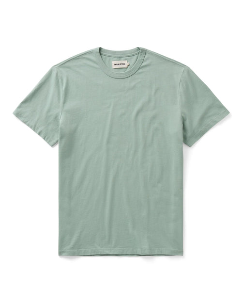 The Regenerative Cotton Tee in Faded Pine