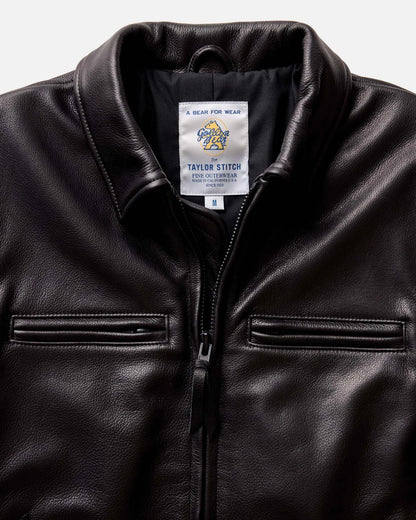 The Moto Jacket in Black Steerhide