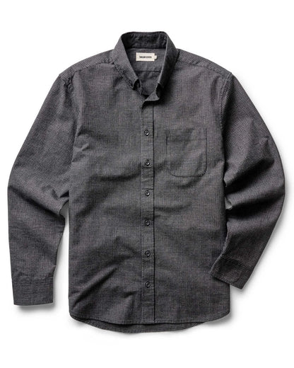 The Jack in Coal Jaspe Check Oxford