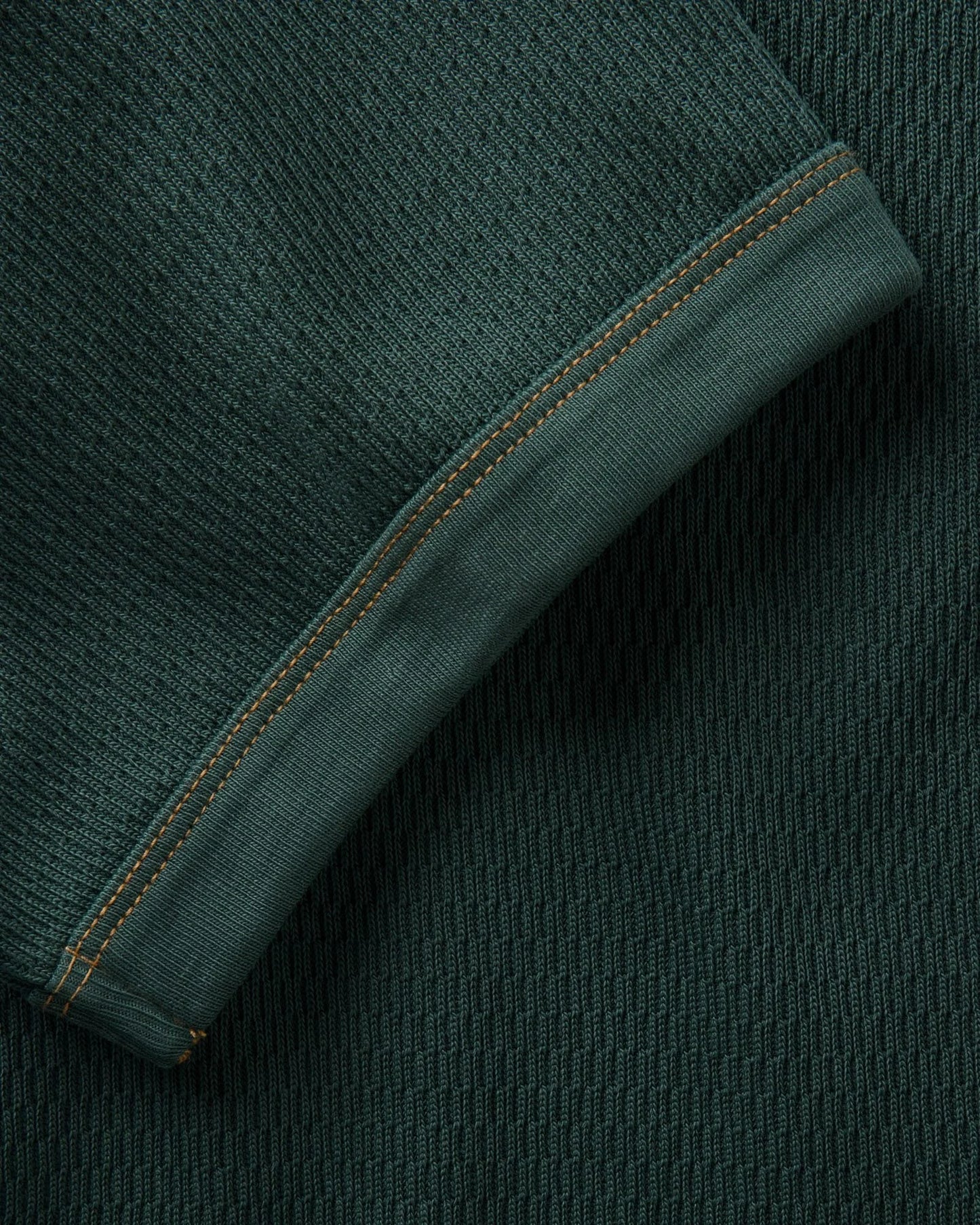 The Organic Cotton Short Sleeve Crew in Dark Forest Waffle