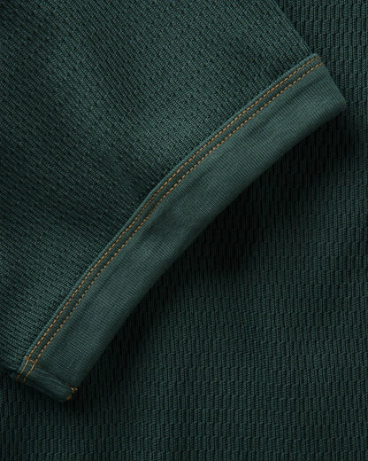The Organic Cotton Short Sleeve Crew in Dark Forest Waffle
