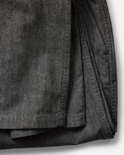 The Easy Pant in Black Indigo Chambray