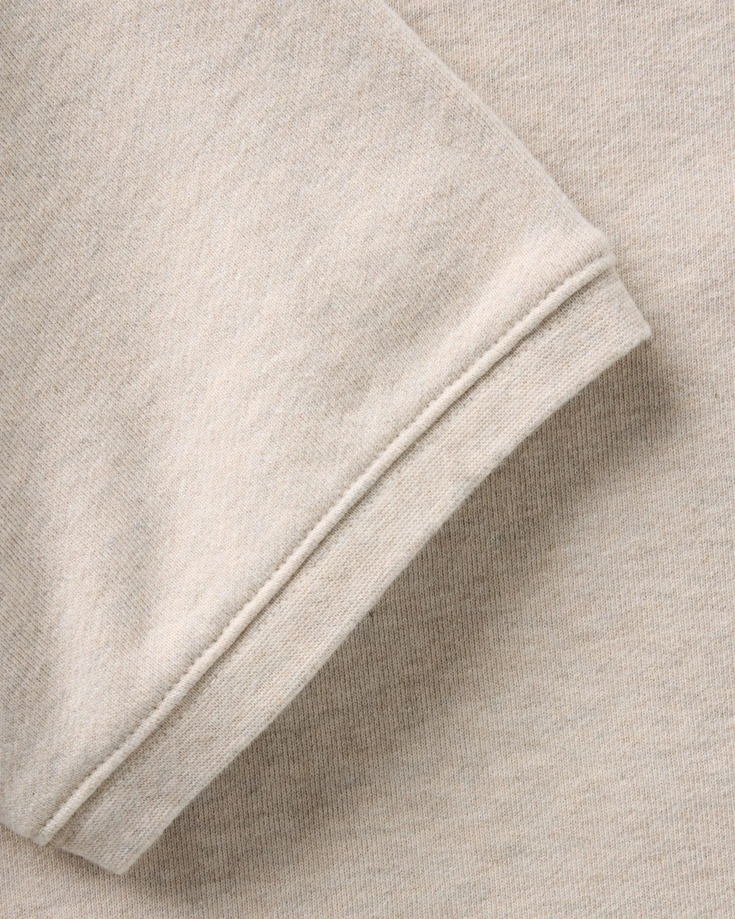The Short Sleeve Sunset Crew in Heather Oat Terry