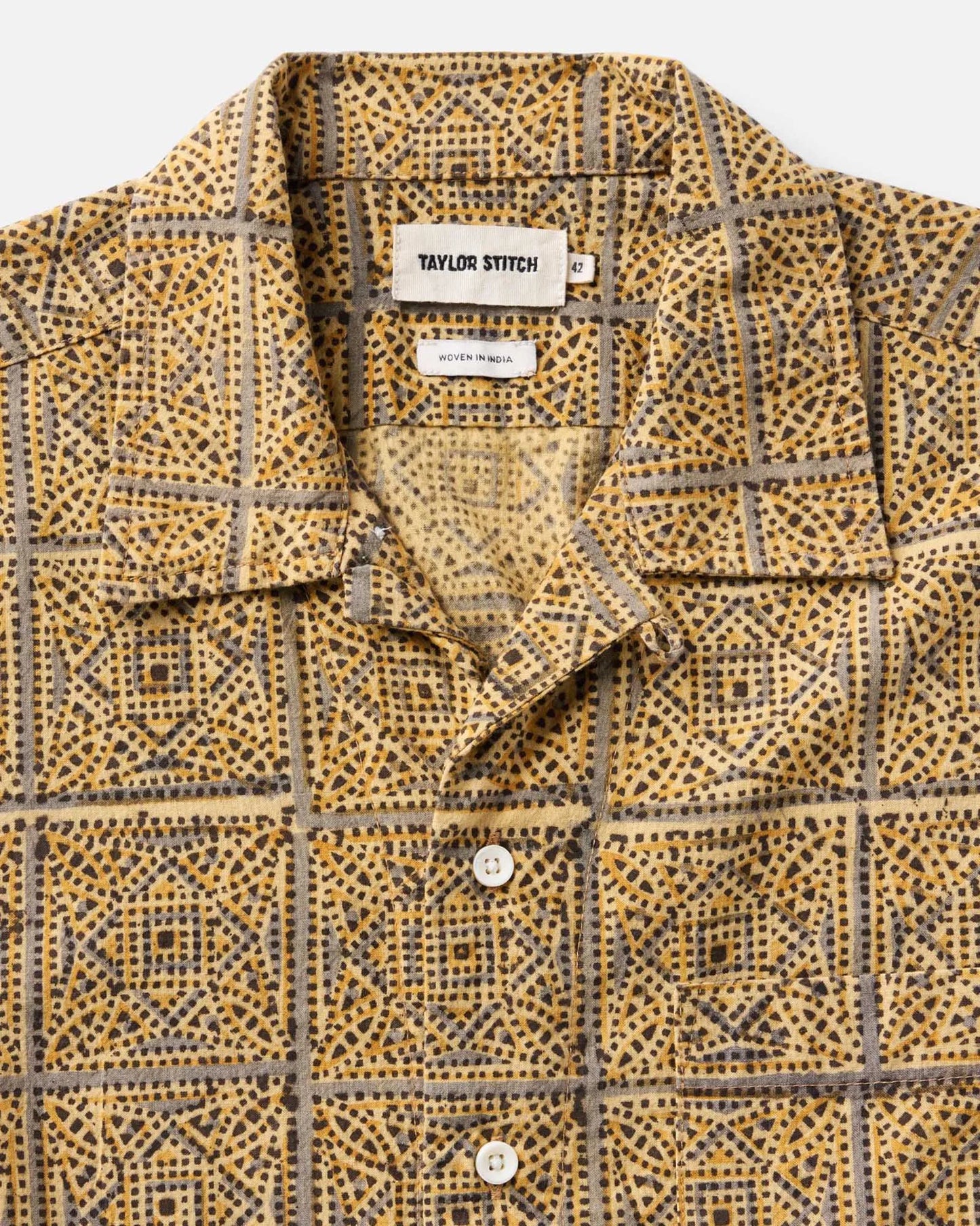 The Hawthorne Shirt in Fennel Block Print