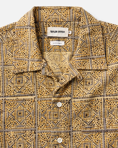 The Hawthorne Shirt in Fennel Block Print