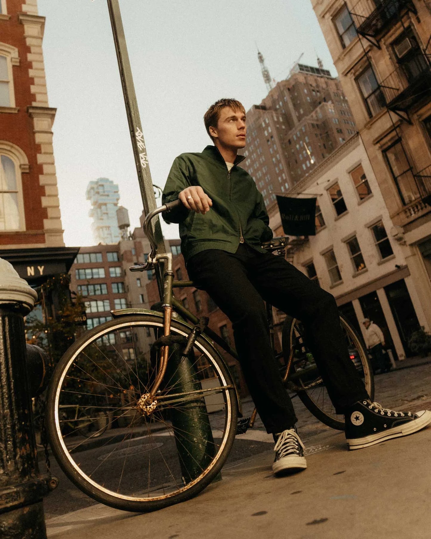 The Dean Jacket in Dark Spruce Twill