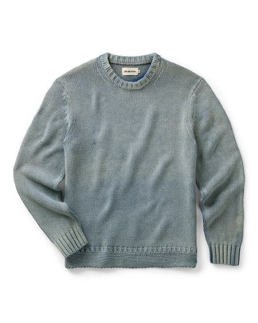 The Dory Crew Sweater in Washed Indigo