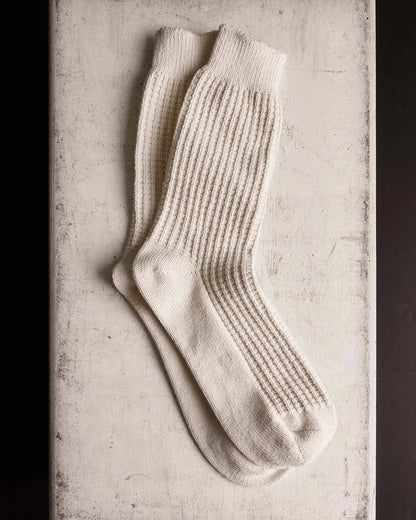 The Waffle Sock in Natural