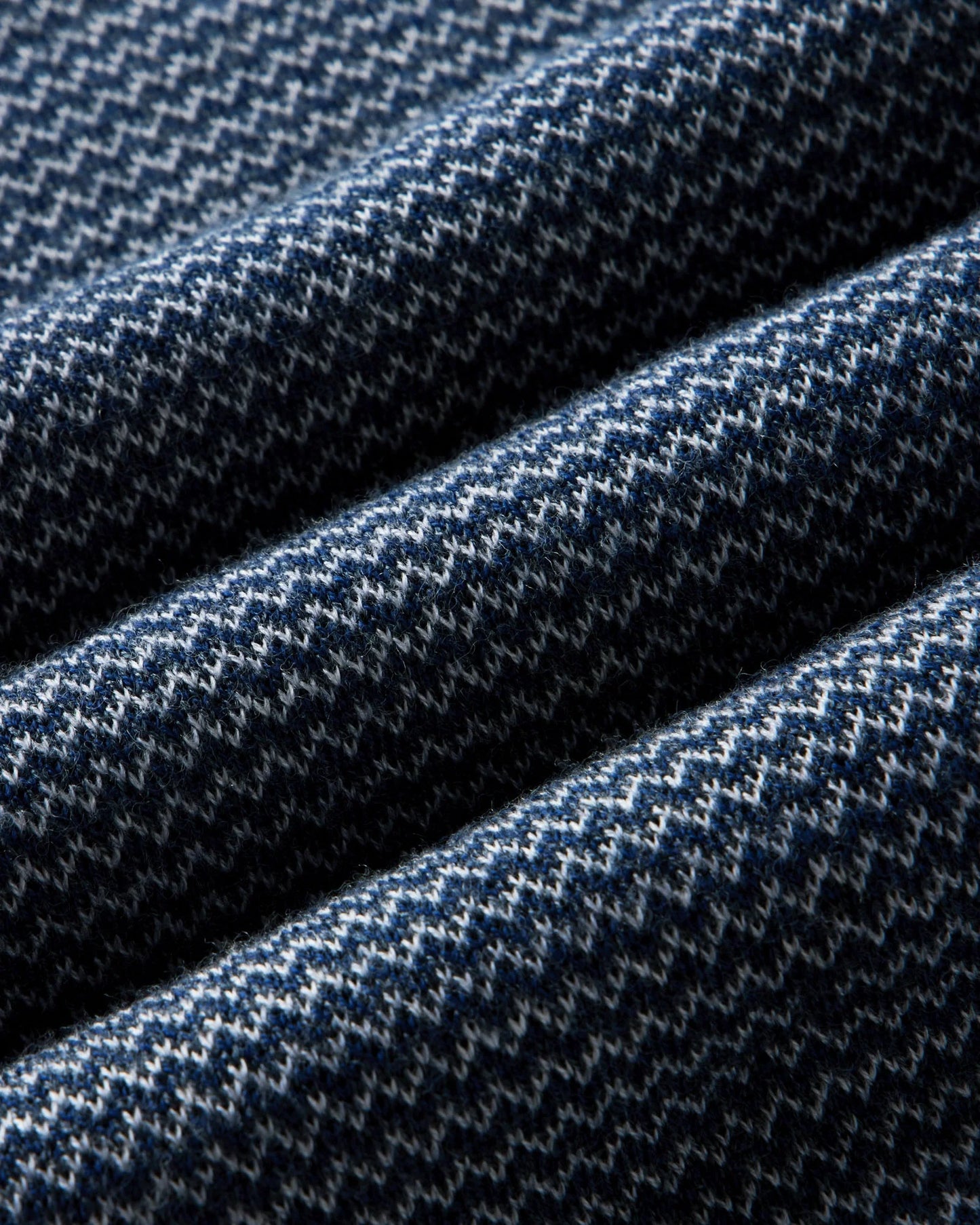 The Newton Sweater Polo in Navy Birdseye Merino