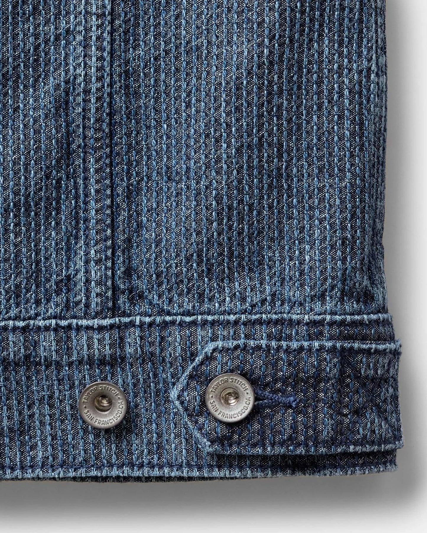 The Ryder Jacket in Japanese Washed Indigo Sashiko