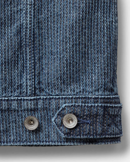 The Ryder Jacket in Japanese Washed Indigo Sashiko