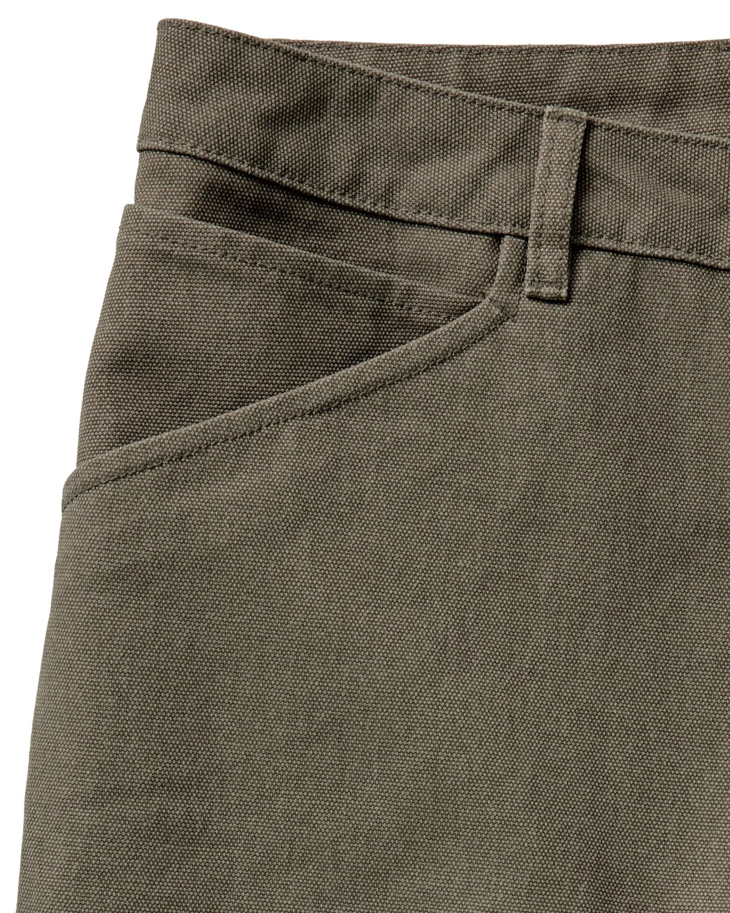 The Chore Pant in Stone Chipped Canvas