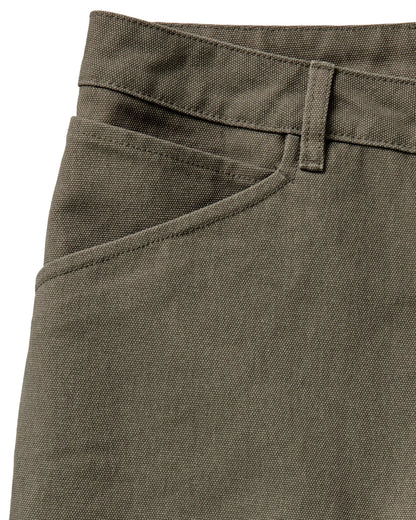 The Chore Pant in Stone Chipped Canvas