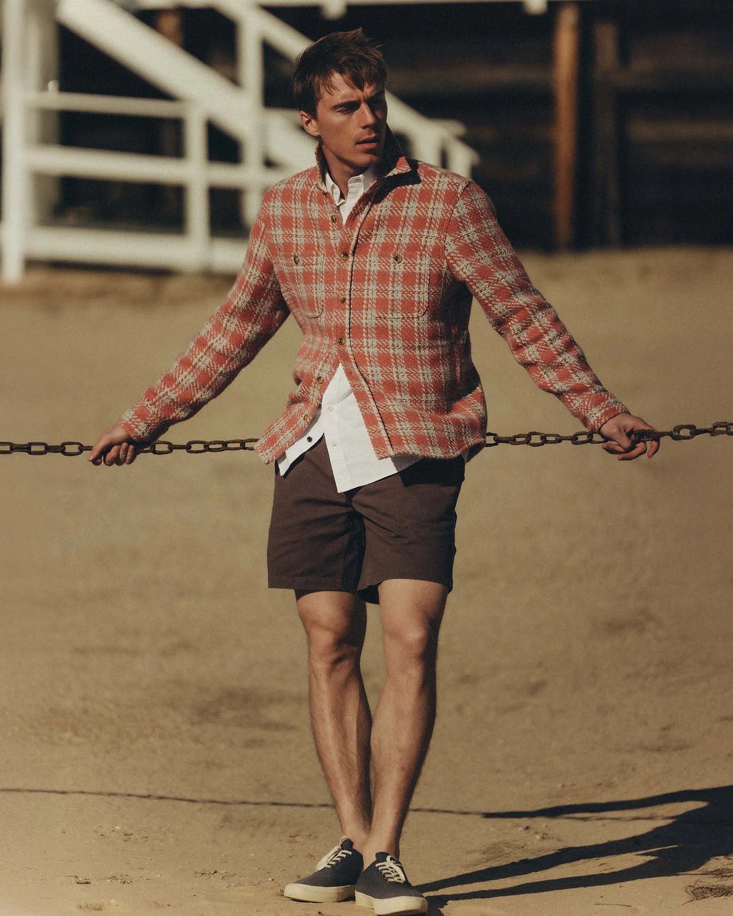 The Cutter Overshirt in Salmon Plaid