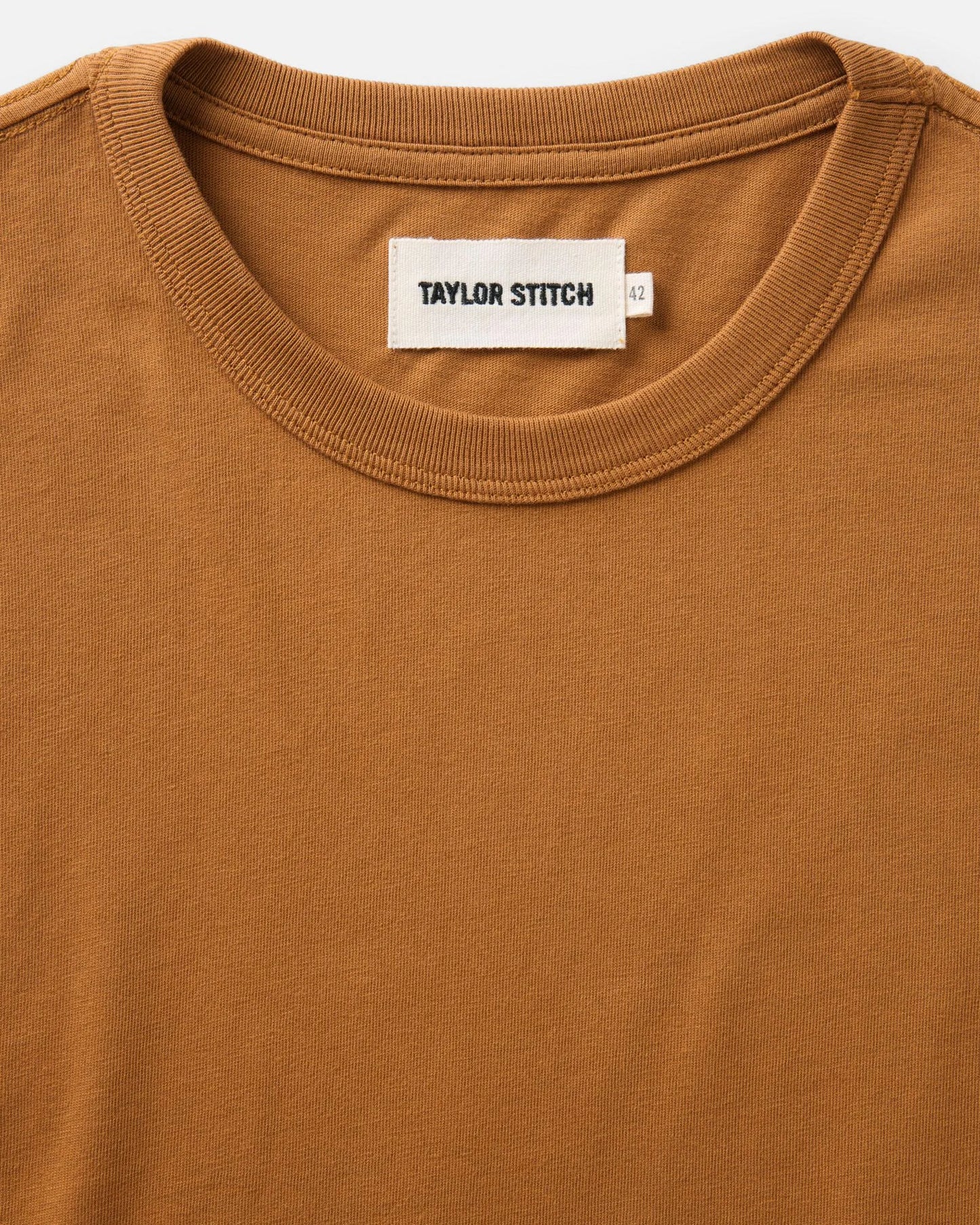 The Regenerative Cotton Tee in Saffron