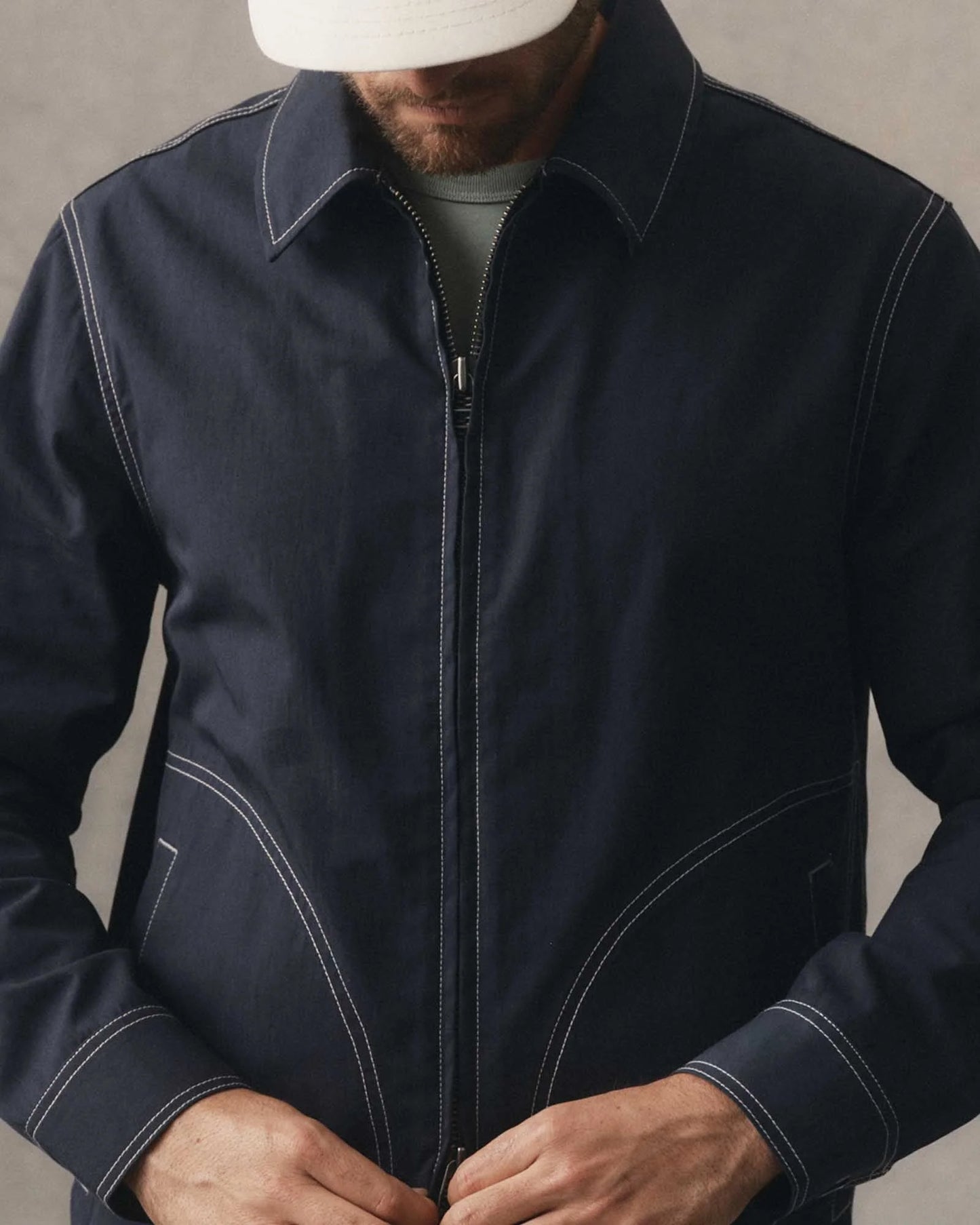 The Shore Jacket in Navy Twill