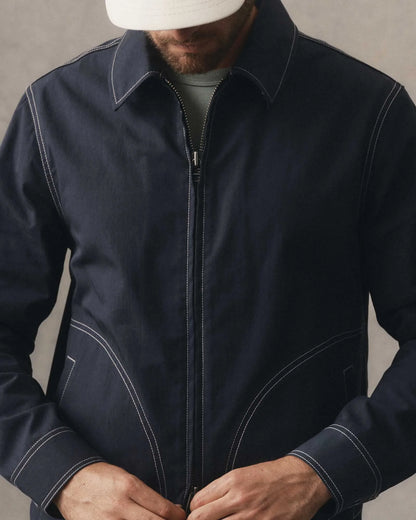 The Shore Jacket in Navy Twill