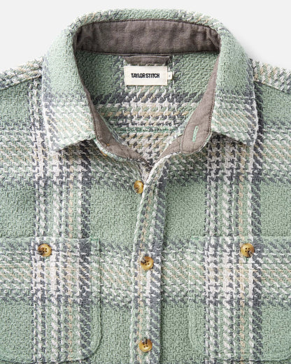 The Cutter Overshirt in Sage Plaid