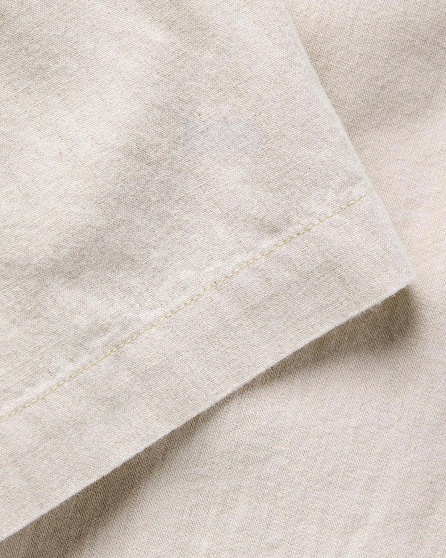 The Short Sleeve Crew Shirt in Natural Chambray