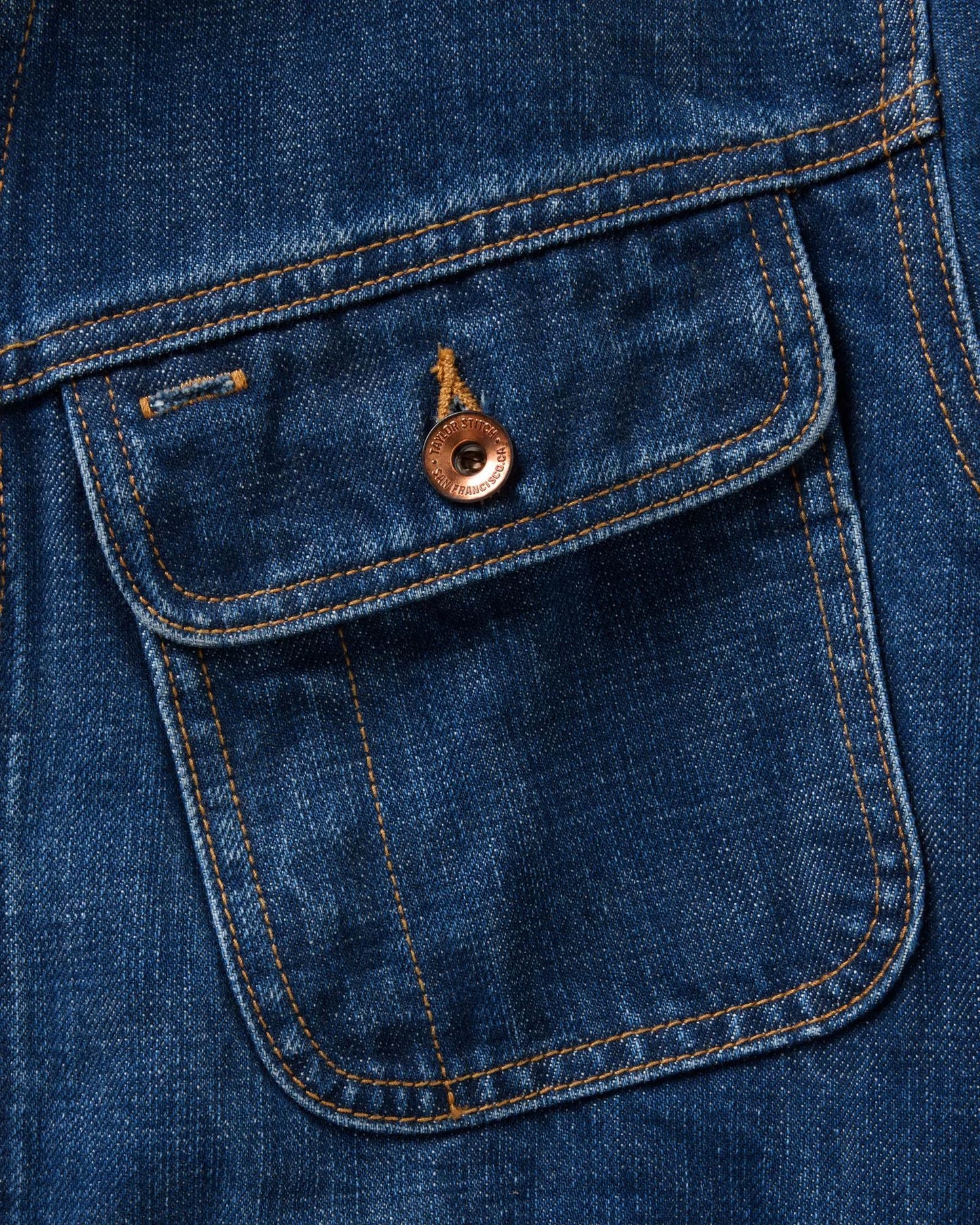 The Long Haul Jacket in Mid Wash Organic Selvedge