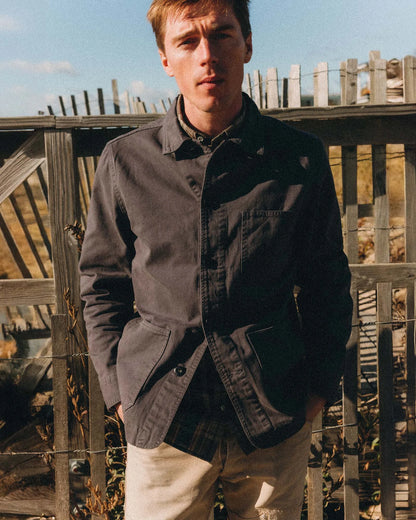 The Ojai Jacket in Organic Charcoal Foundation Twill