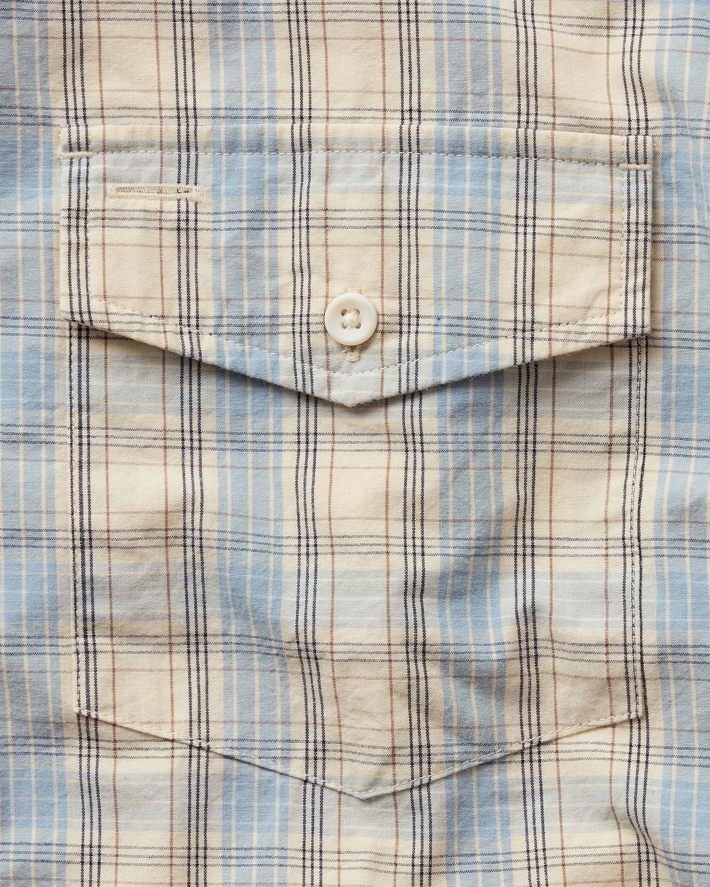 The Logan Popover in Blue Sky Plaid