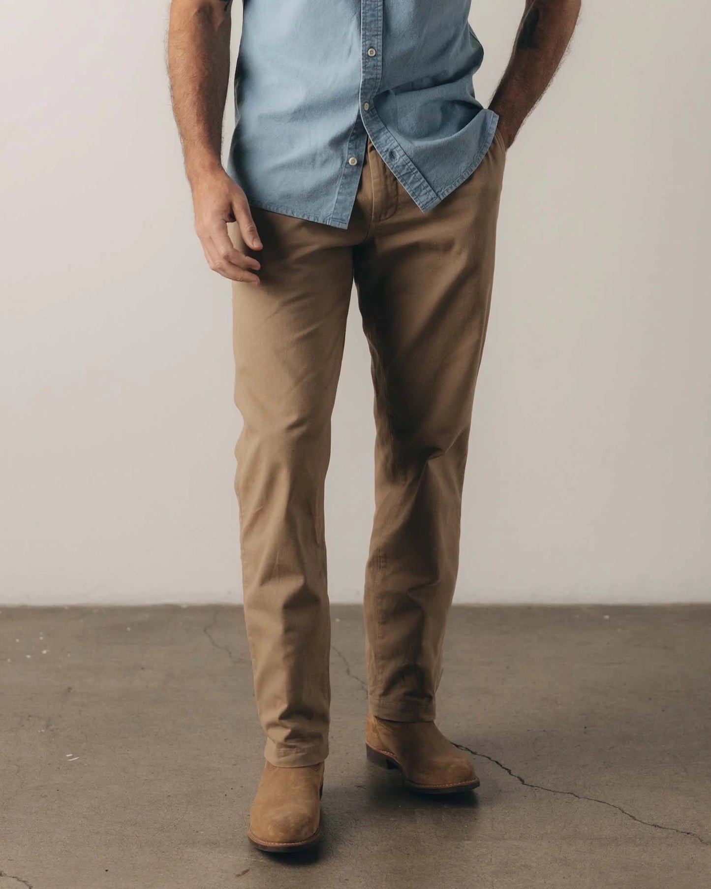 The Democratic Foundation Pant in Organic Khaki