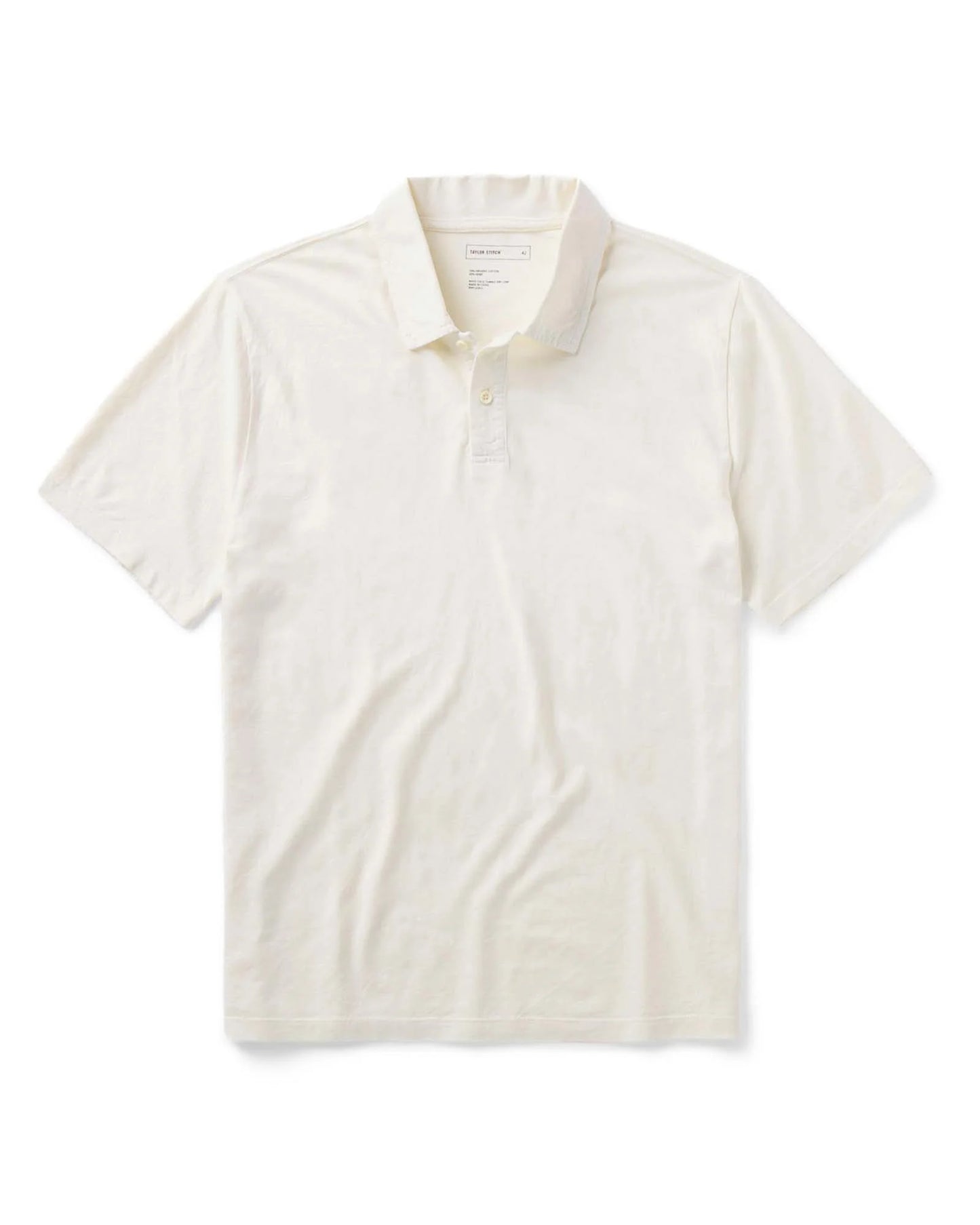 The Cotton Hemp Polo in Vintage White