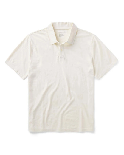 The Cotton Hemp Polo in Vintage White
