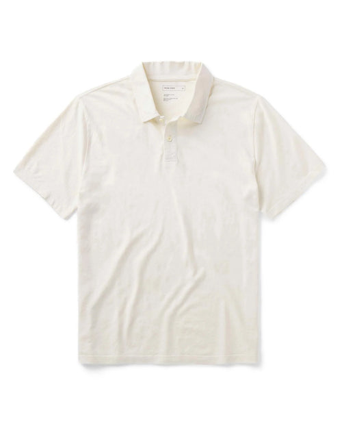 The Cotton Hemp Polo in Vintage White