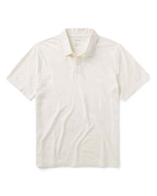 The Cotton Hemp Polo in Vintage White