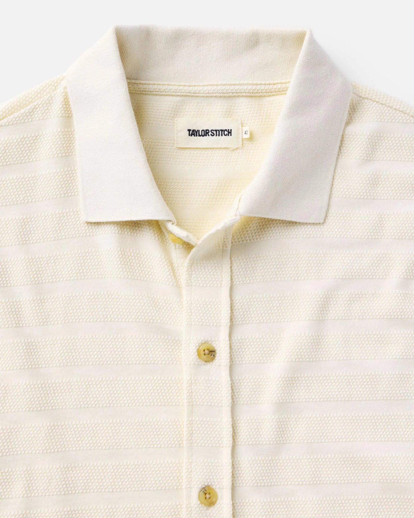 The Bywater Polo in Natural Knit Stripe