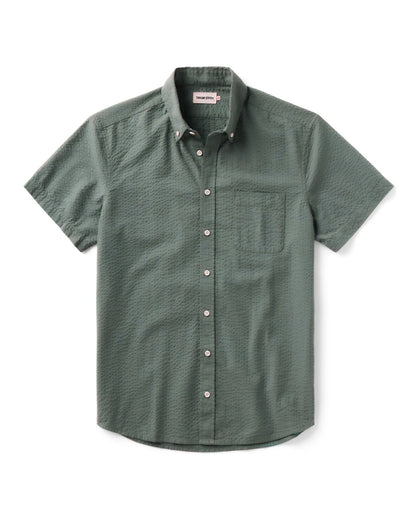 The Short Sleeve Jack in Deep Sea Seersucker