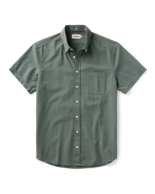 The Short Sleeve Jack in Deep Sea Seersucker