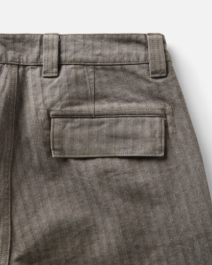 The Emlen Pant in Smoked Olive Herringbone