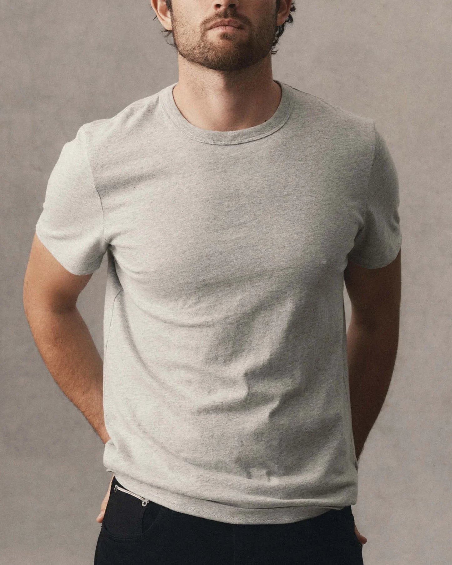 The Organic Cotton Tee in Heather Grey