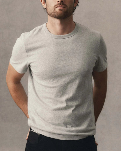 The Organic Cotton Tee in Heather Grey