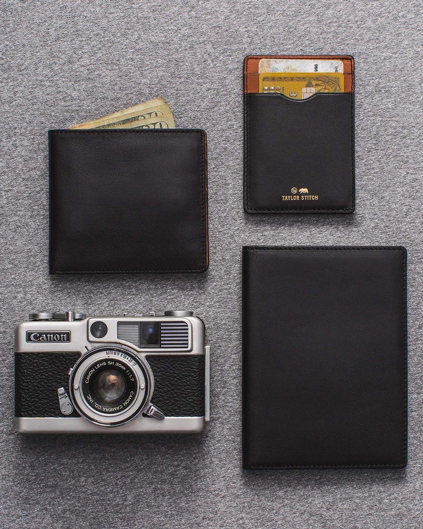 The Minimalist Billfold Wallet in Black