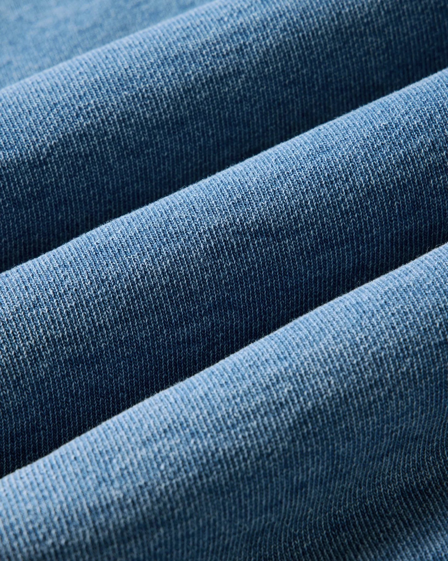 The Baja Pullover in Washed Indigo Terry