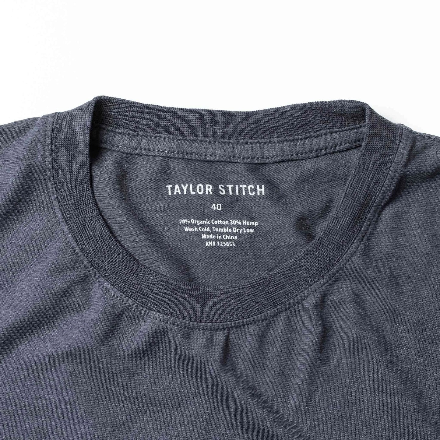 The Cotton Hemp Tee in Navy