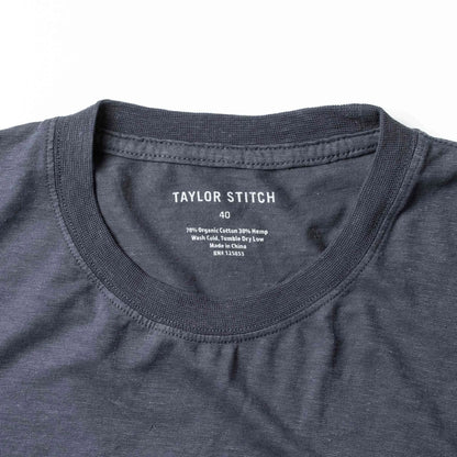 The Cotton Hemp Tee in Navy