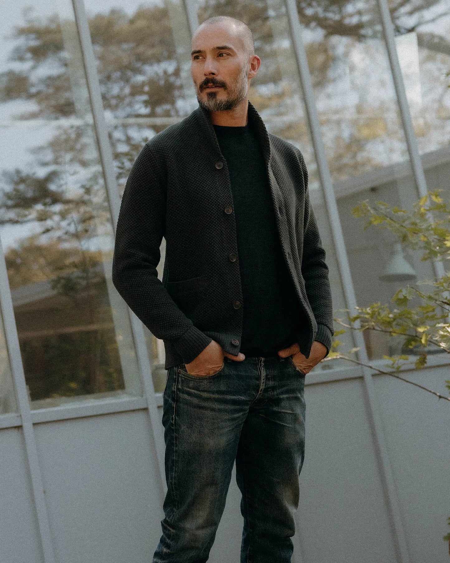 The Crawford Sweater in Charcoal