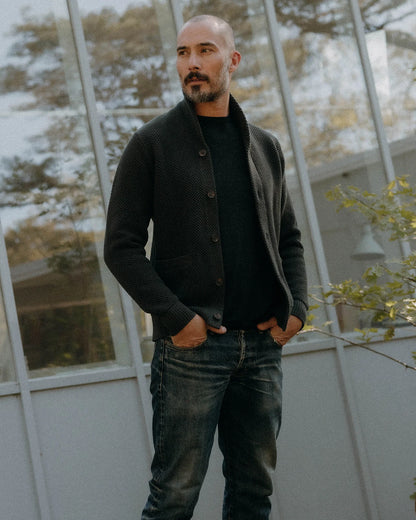 The Crawford Sweater in Charcoal