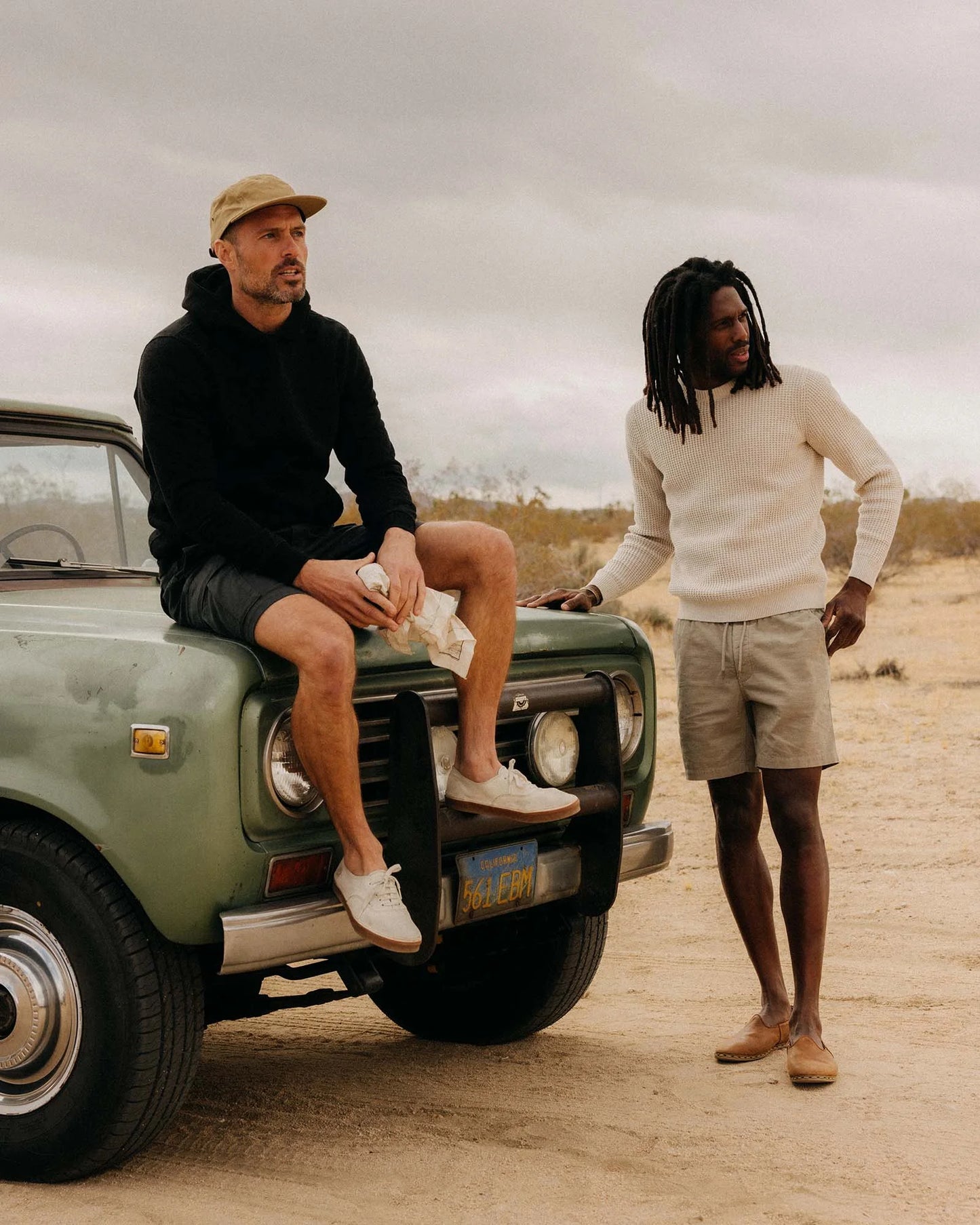 The Sunset Hoodie in Black Indigo Terry